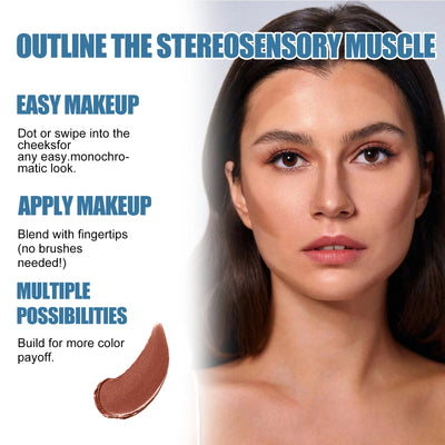Double-ended Contouring Pen & Multi Functional Shadow Stick To Modify Contours Hold Makeup Waterproof Three-dimensional Shadow